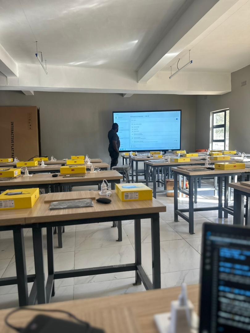Edupro Smart Classroom — actual installation in a Zimbabwe school